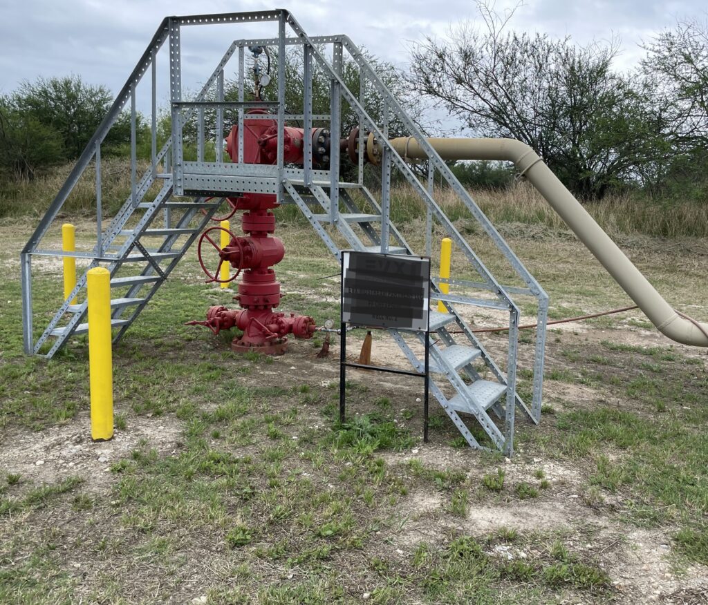 Saltwater disposal well in the Eagle Ford trend of Texas
