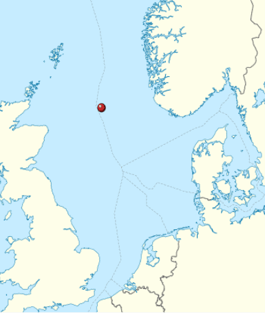 Location of Sleipner gas field