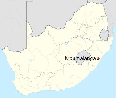 Mpumalanga in South Africa Map